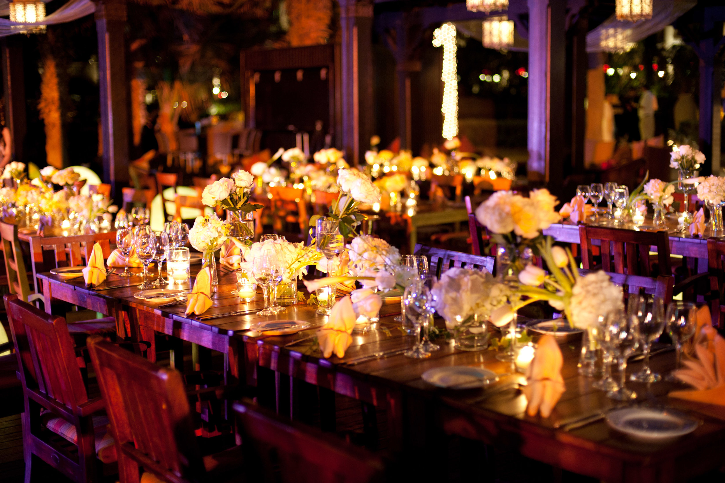 Wedding Reception on the Beach