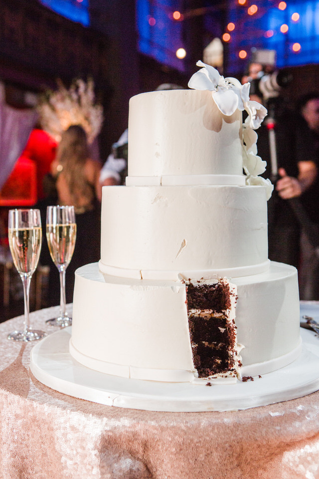 White Fondant Wedding Cake by Abigail Kirsch