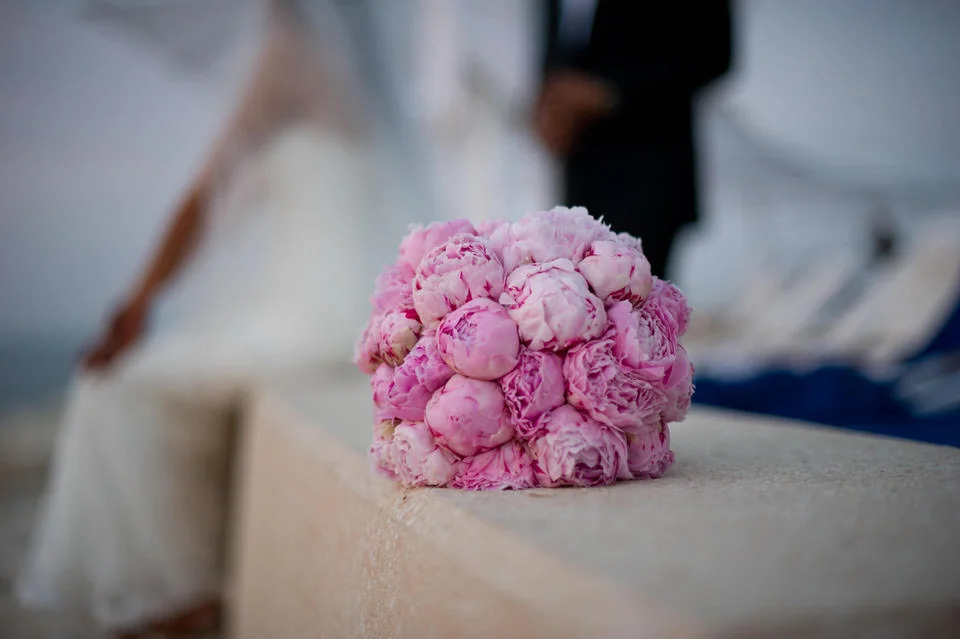 Pink Peony Wedding Bouquet