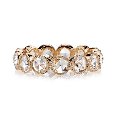 Gabby Large Rose Cut Diamond Eternity Band by Greenwich Jewelers