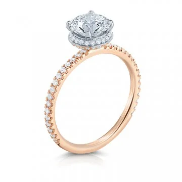 Lepozzi Radiant Cut Two Tone Engagement Ring by Lauren B.