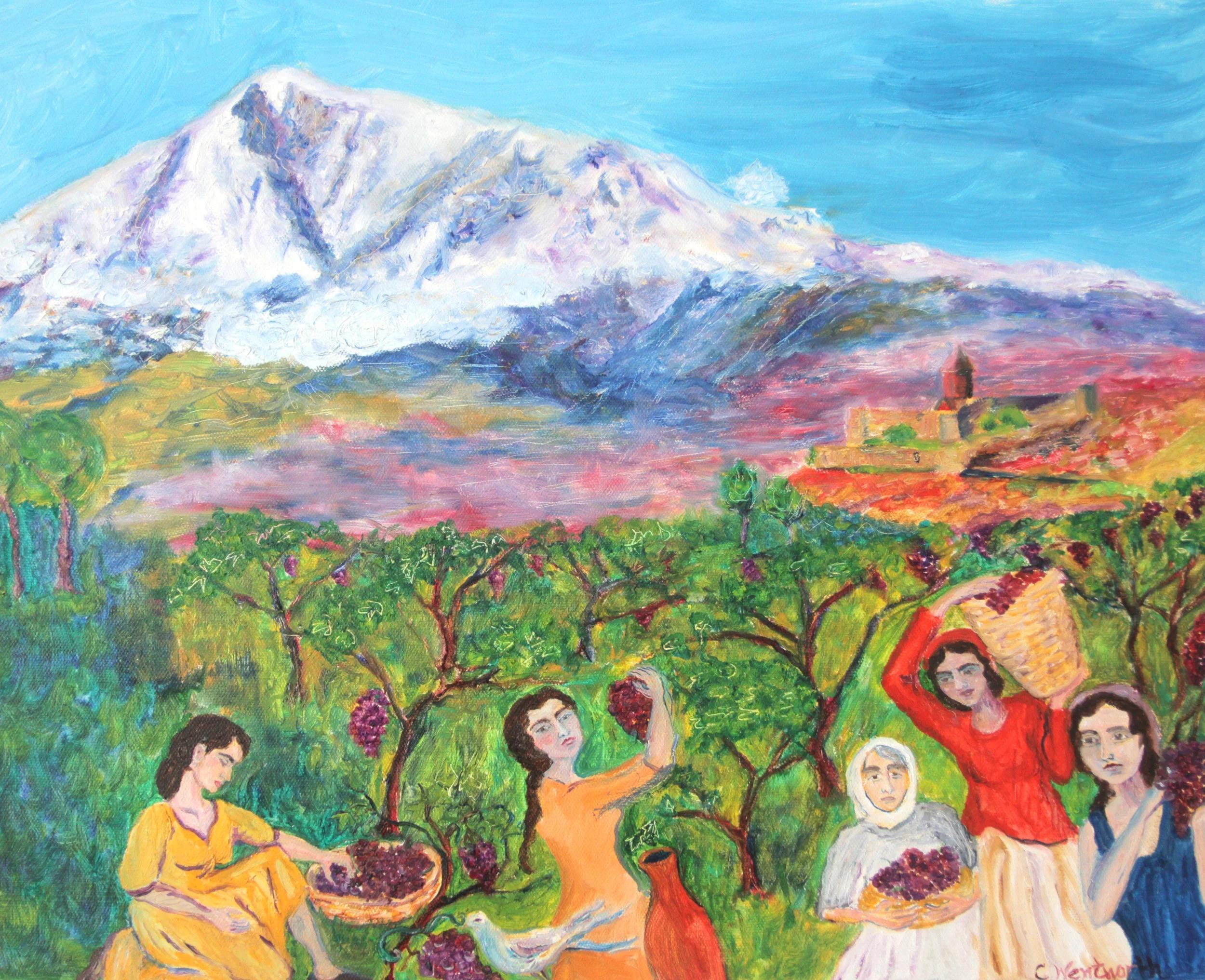 Women Collecting Grapes.JPG