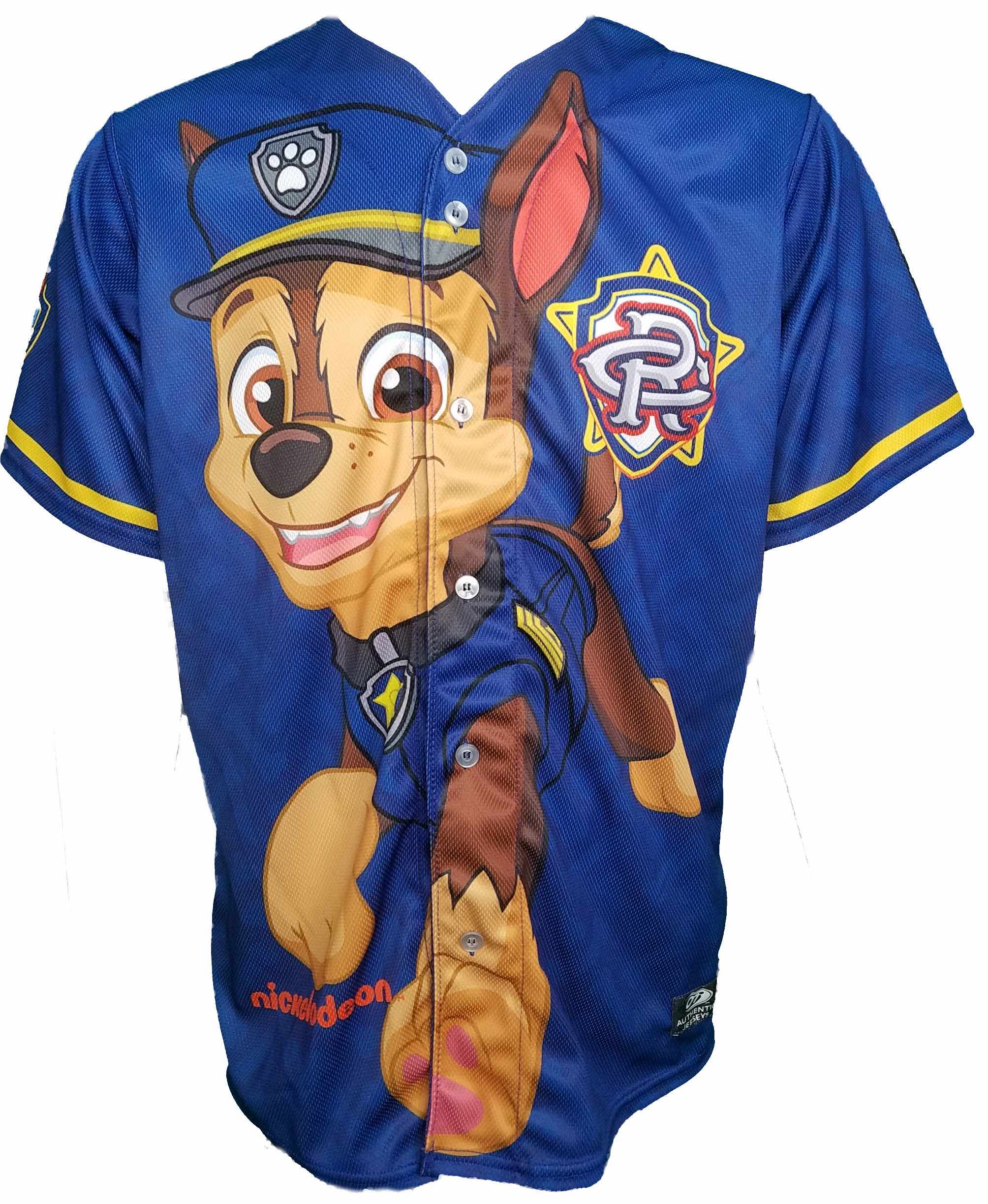 paw patrol baseball jersey