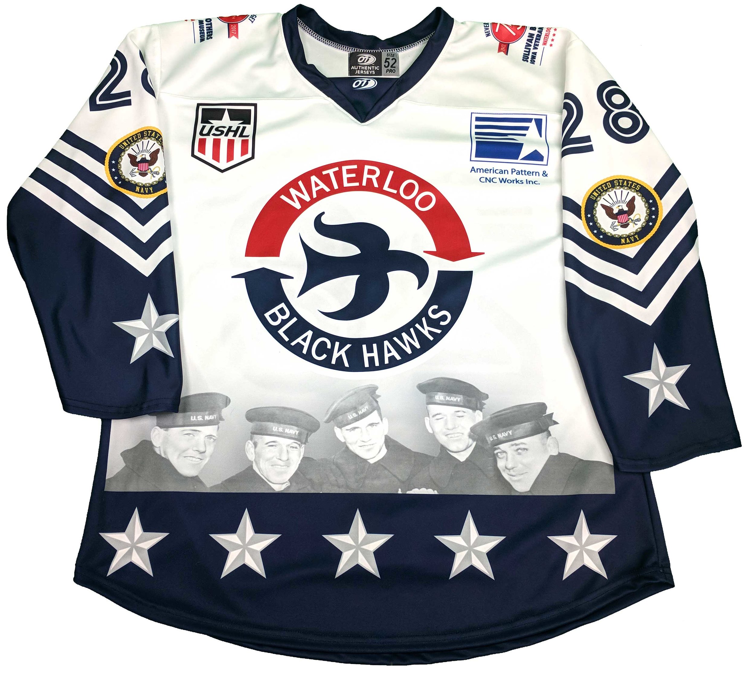 waterloo blackhawks jersey