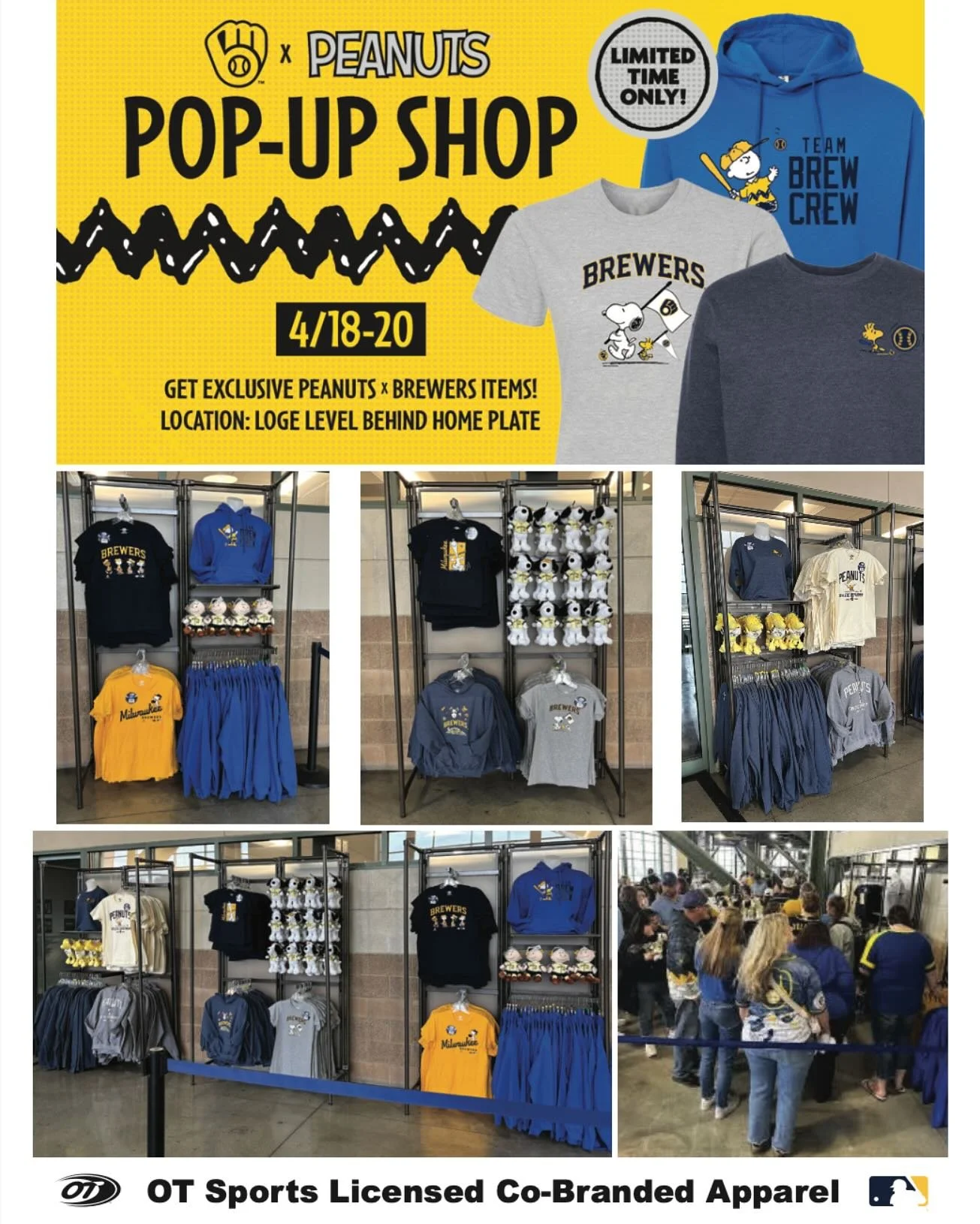 Two weeks ago, the @brewers released their exclusive Peanuts-themed apparel collection, made by OT Sports. Did you grab any of this limited-edition merch?