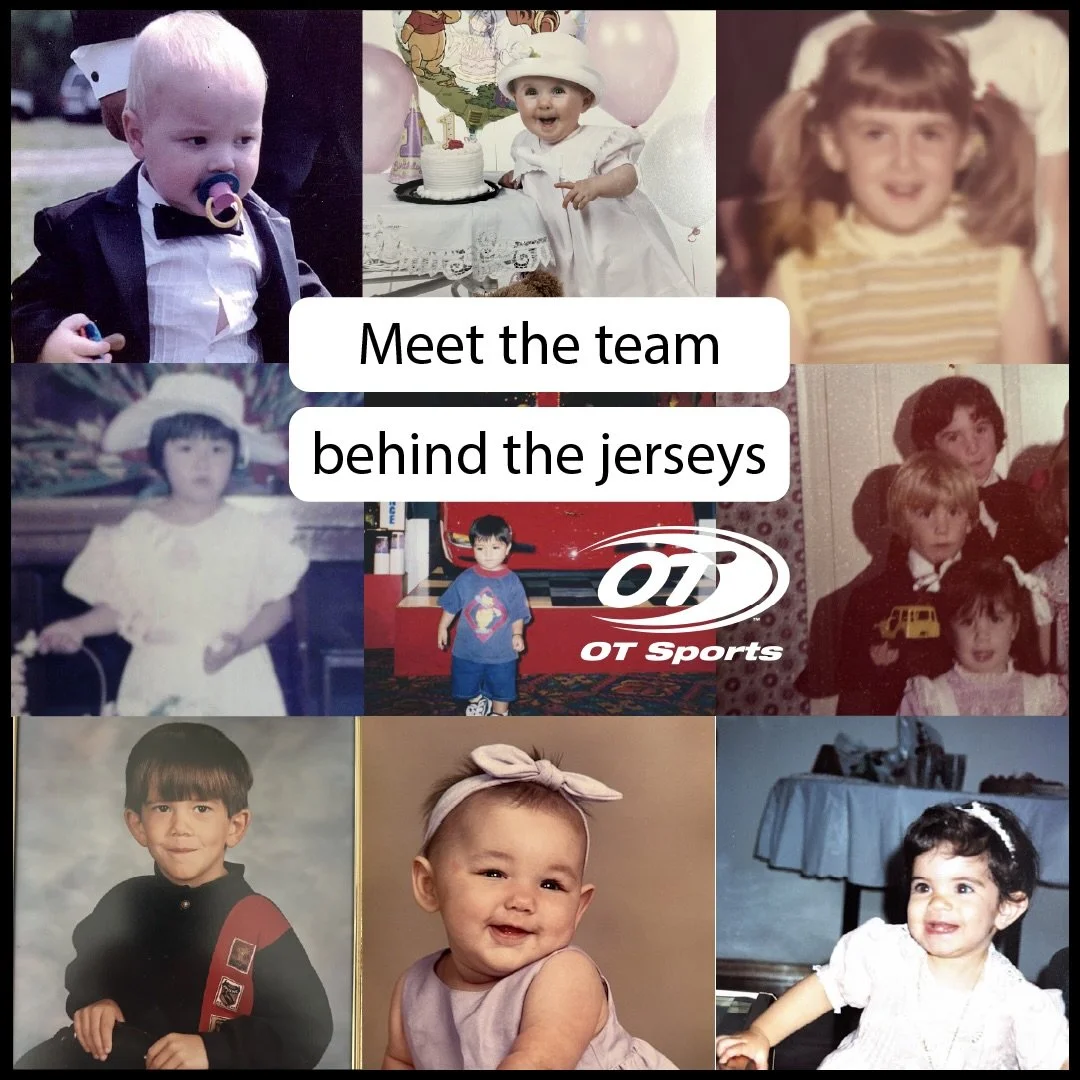Drool today 👶 MiLB standards tomorrow ⚾️
Meet the genius behind your jerseys. 

Can you tell who the personality hire is? 💃

#meettheteam #babyphototrend #throwback #babytrend