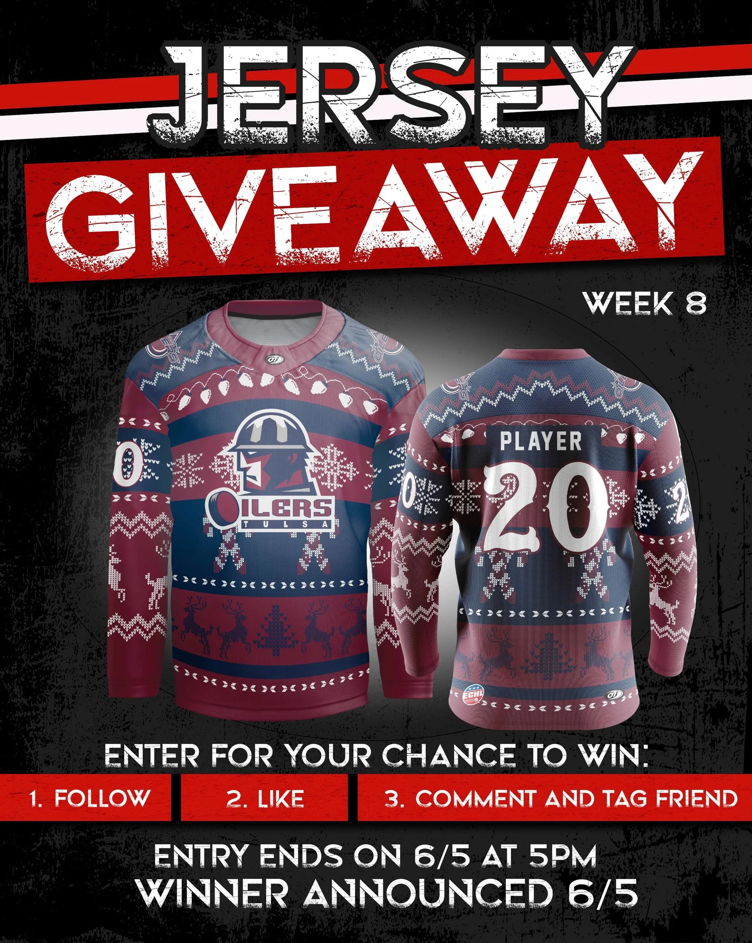 🔥 WEEK 8 DROP
At this point&hellip; it&rsquo;s basically a weekly ritual

HOW TO ENTER:
&bull; Follow @otsports AND @tulsaoilershockey on Instagram
&bull; Like this post
&bull; Tag a friend in comments

⏳ Friday @ 5PM cutoff
🎟 Random draw from comm