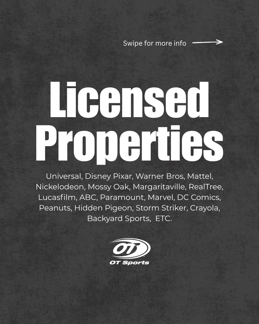 We love being able to bring unique ideas to life!

#madeinusa #madebyotsports #licensedproperties #brandsweworkwith