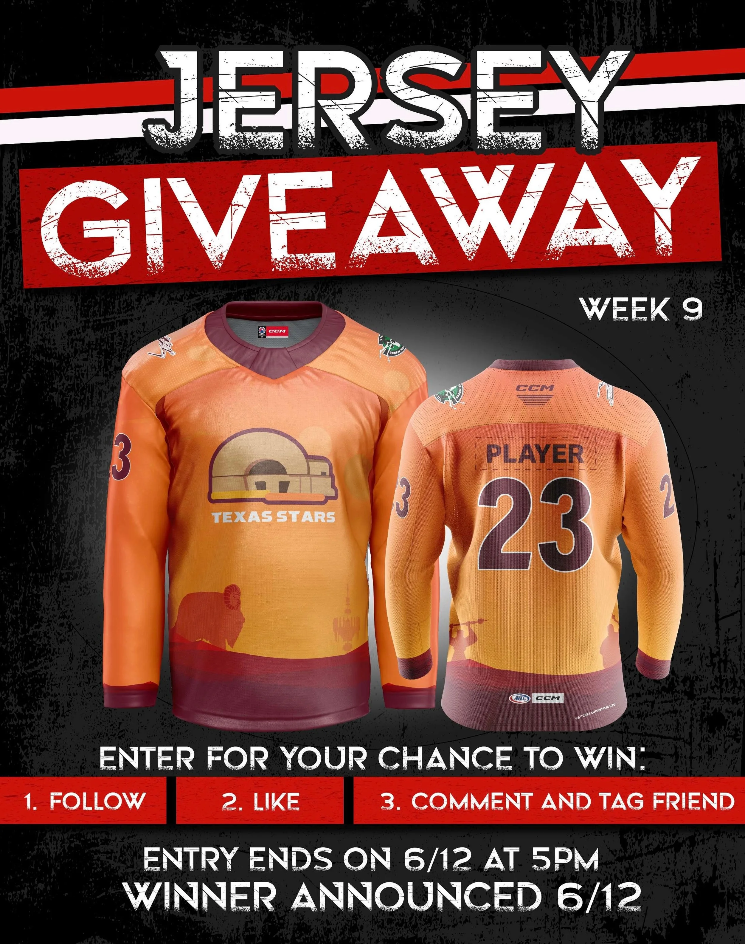 🏒 WEEK 9 GIVEAWAY
Final stretch energy&hellip; don&rsquo;t sit this one out

HOW TO ENTER:
&bull; Follow @otsports AND @txstarshockey 
&bull; Like this post
&bull; Tag a friend in comments

⏳ Friday @ 5PM cutoff
🎟 Random draw from comment entries @