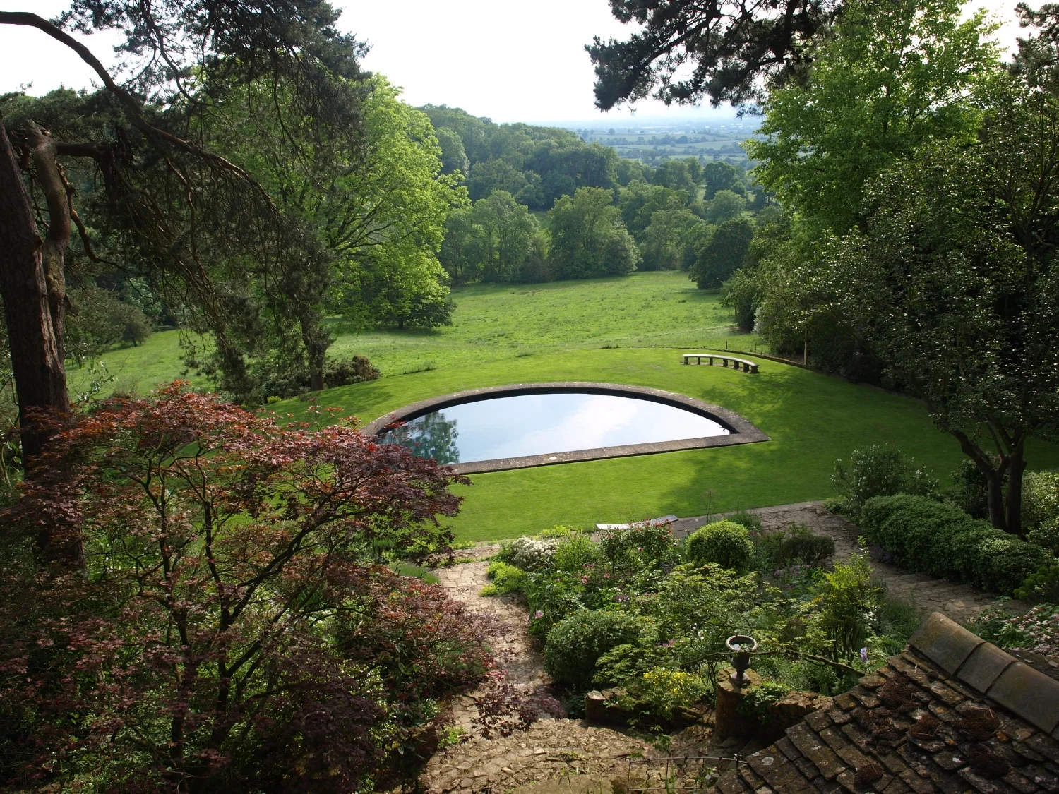 Lower garden from summer house roof.JPG