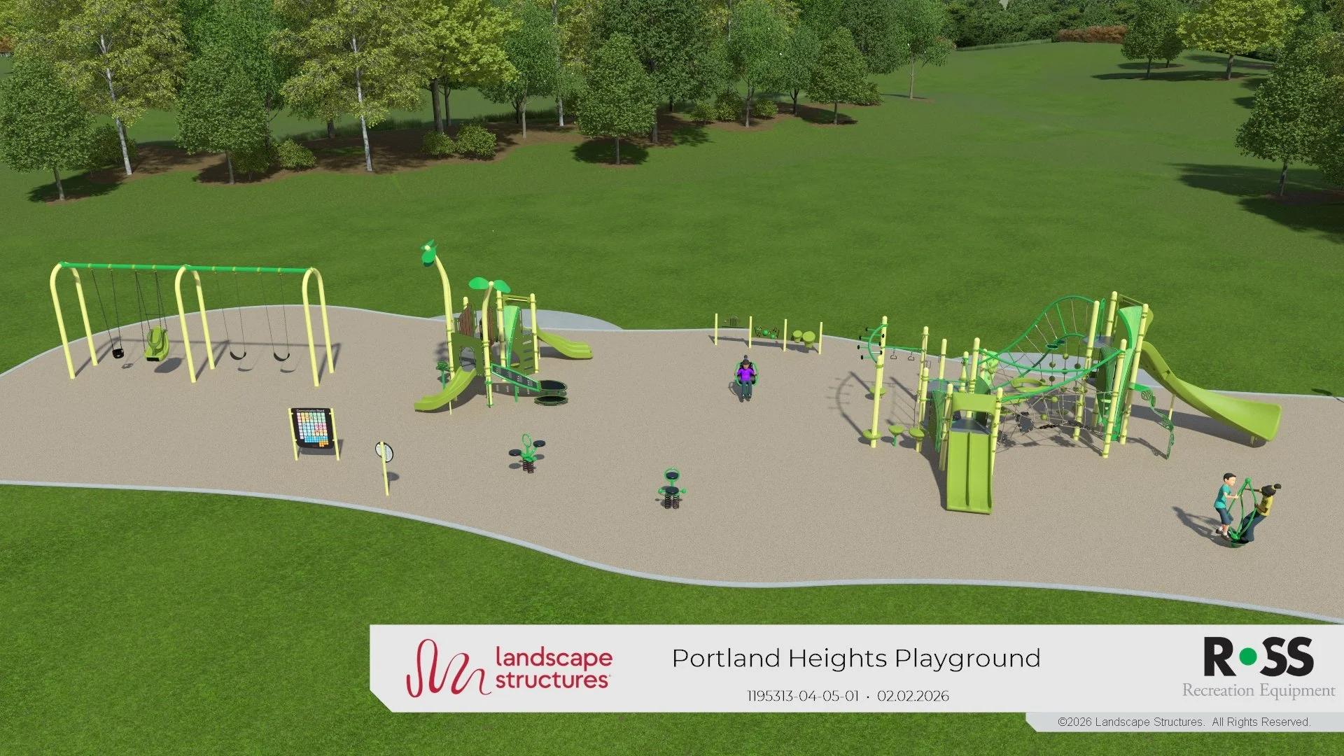 New Portland Heights Park Playground Rendering