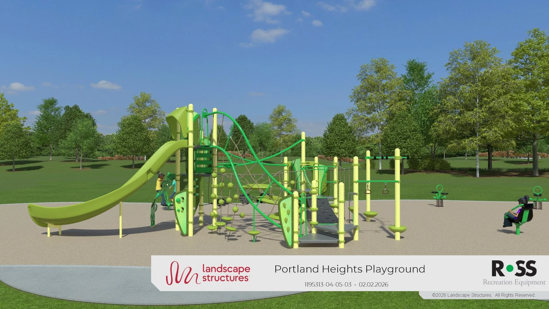 New Portland Heights Park Playground Rendering