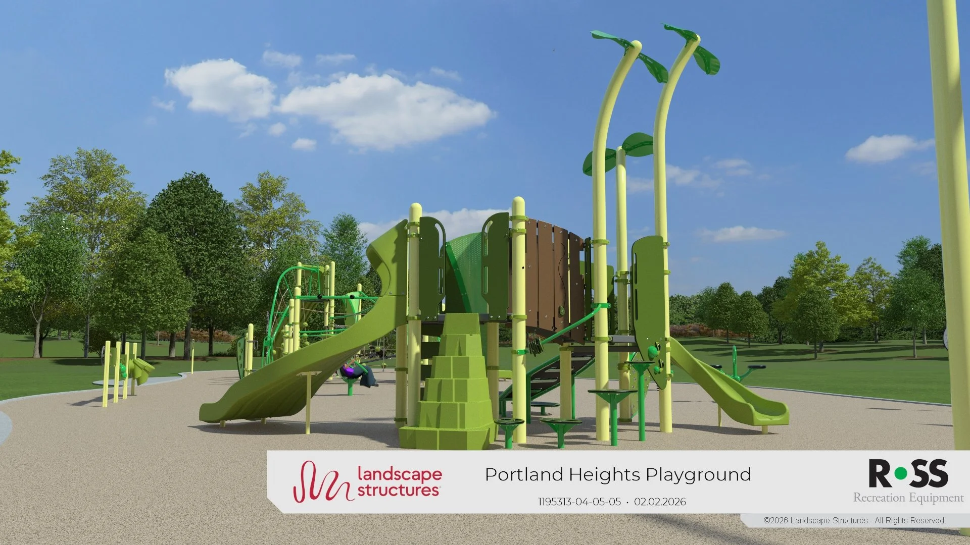 New Portland Heights Park Playground Rendering