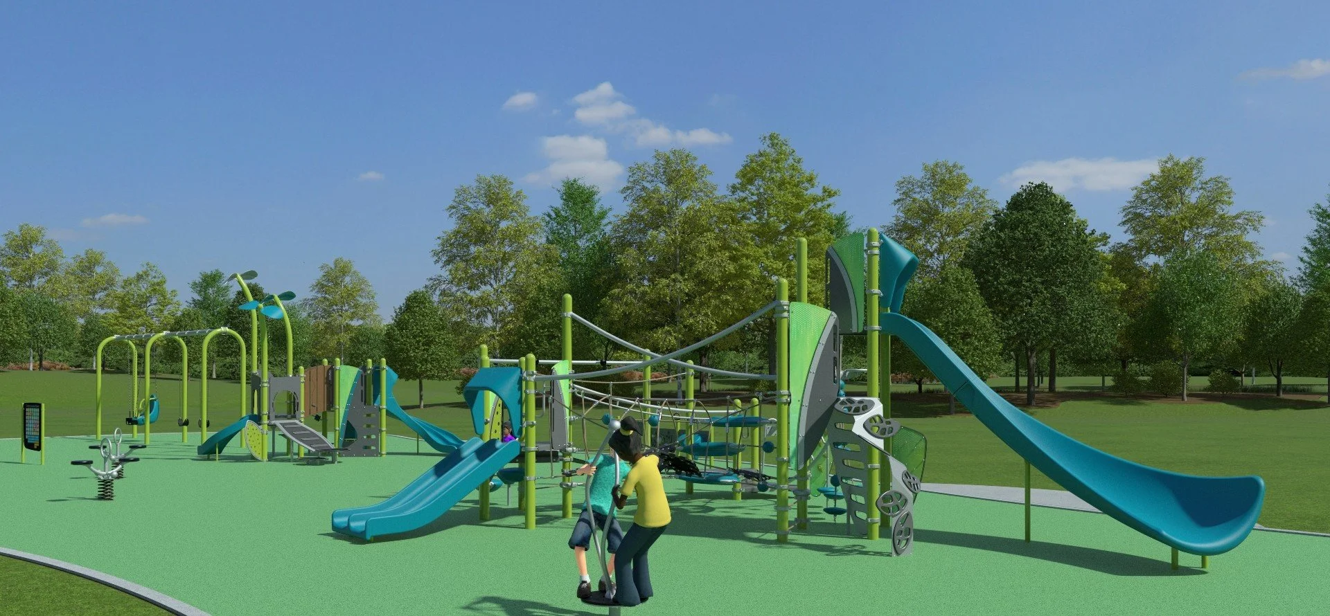 New Portland Heights Park Playground Rendering