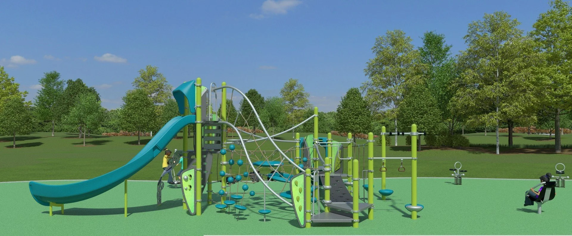 New Portland Heights Park Playground Rendering