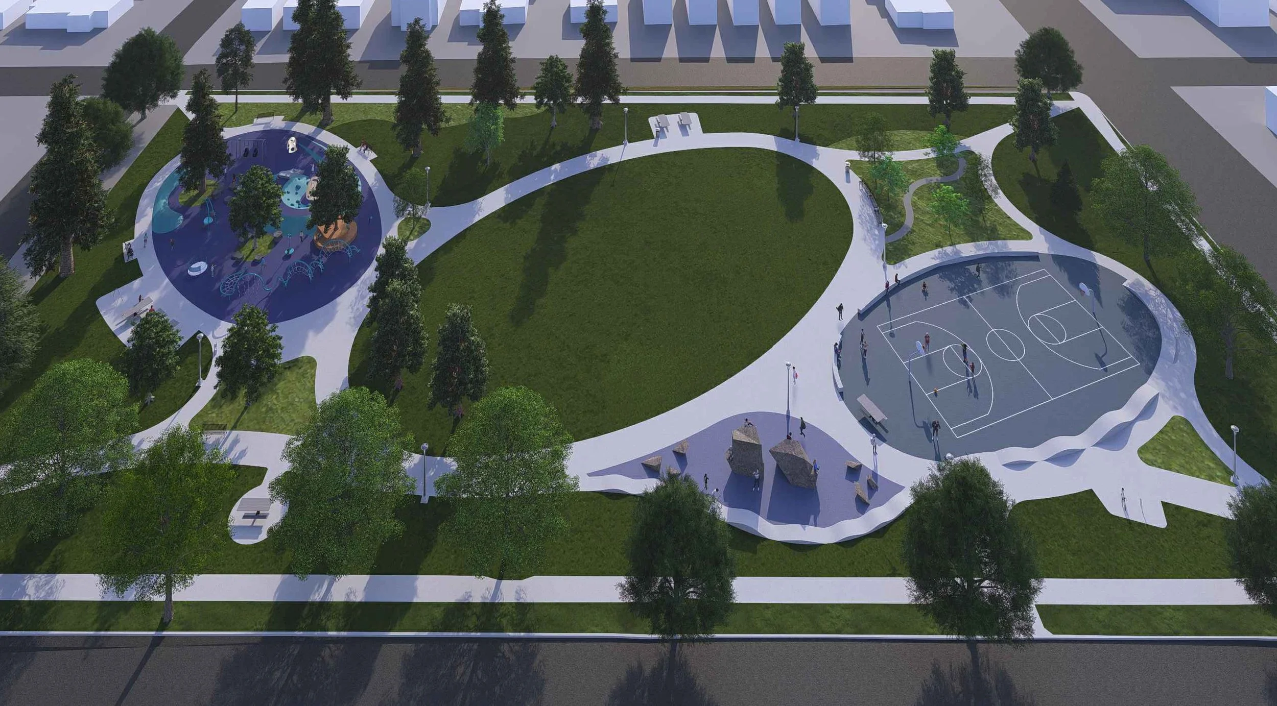 Future George Park Playground Rendering