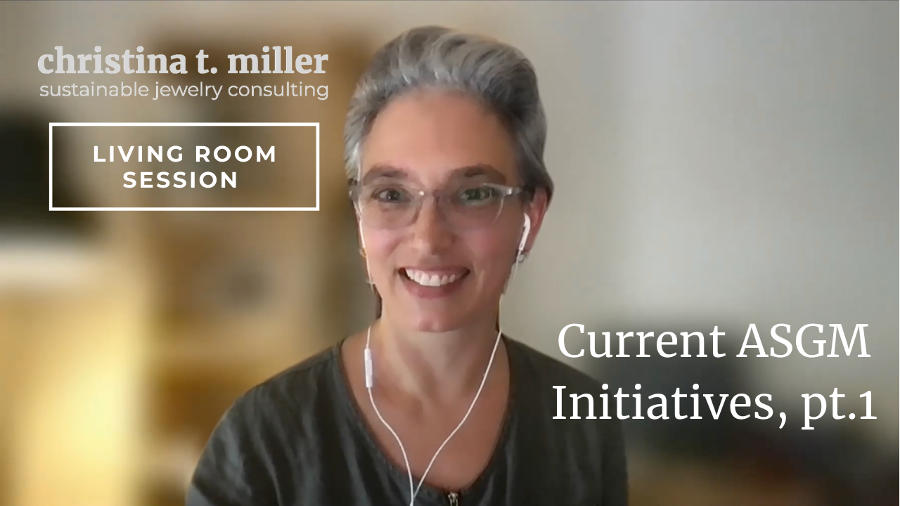 Living Room Session: Current ASGM Initiatives, pt. 1