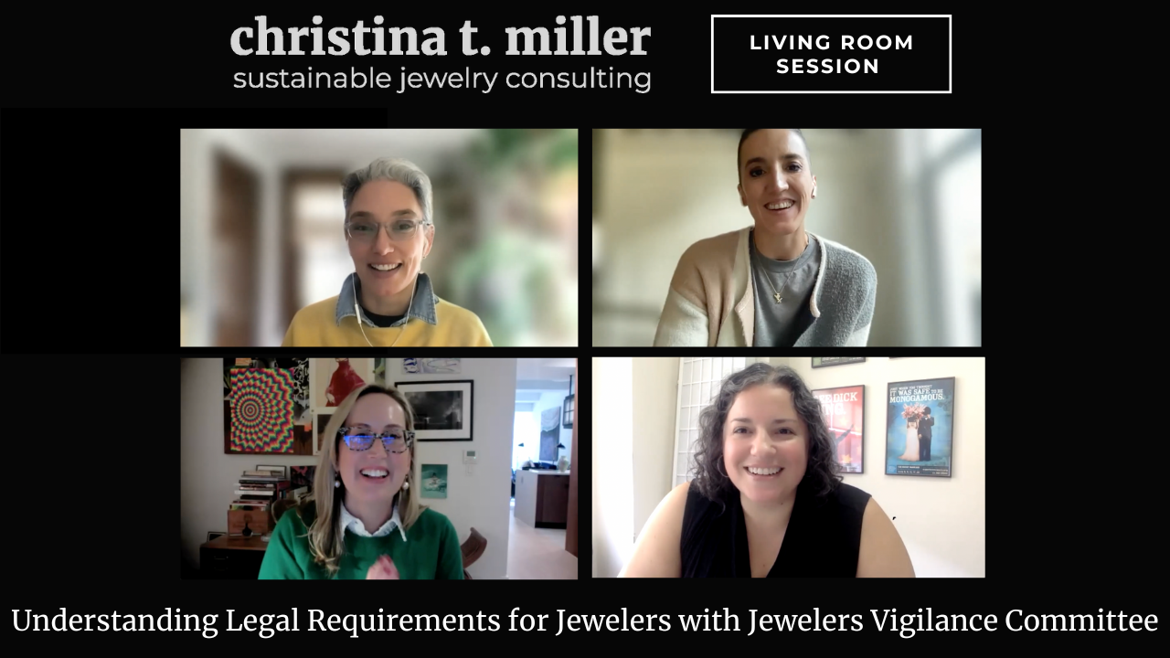 Living Room Session: Understanding Legal Requirements for Jewelers with Jewelers Vigilance Committee