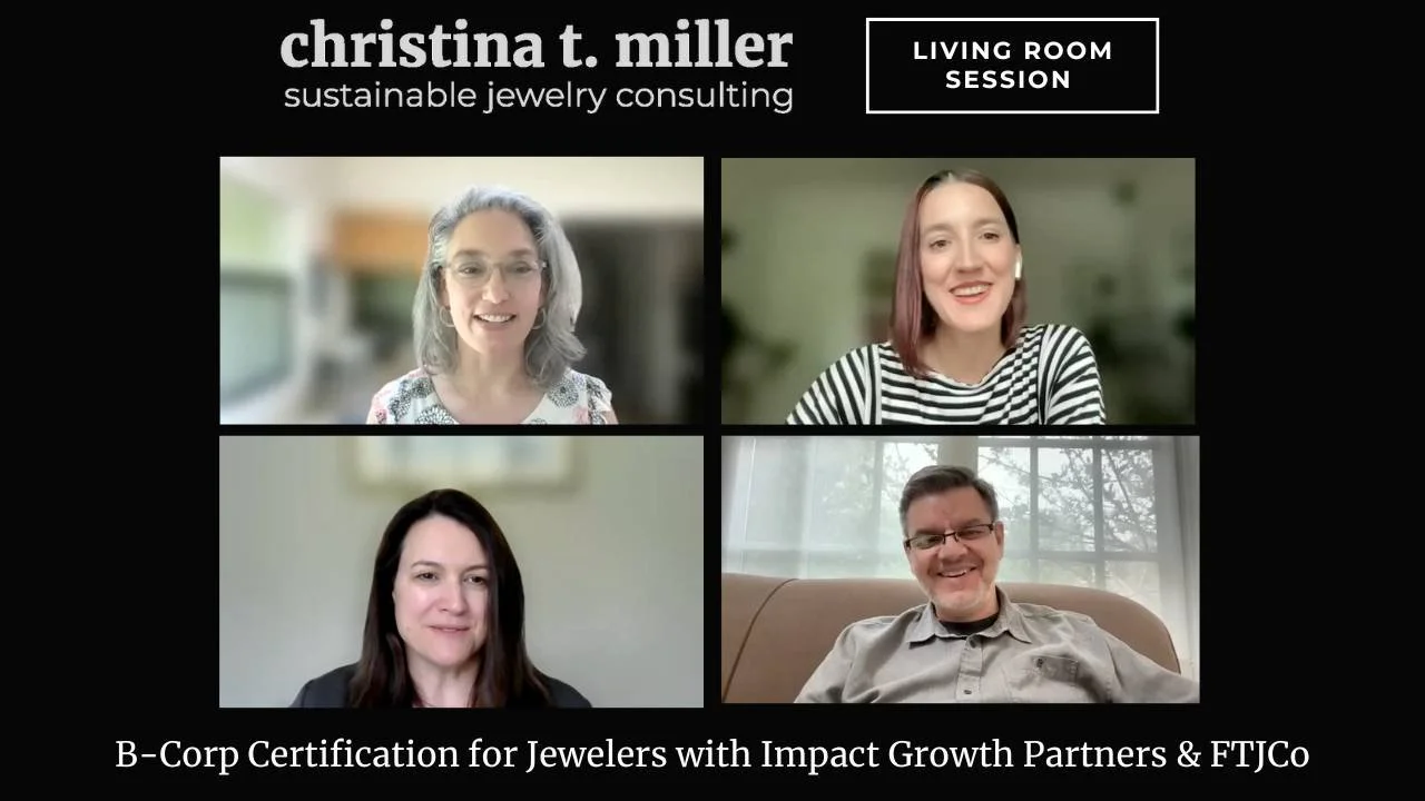 Living Room Session: B-Corp Certification for Jewelers