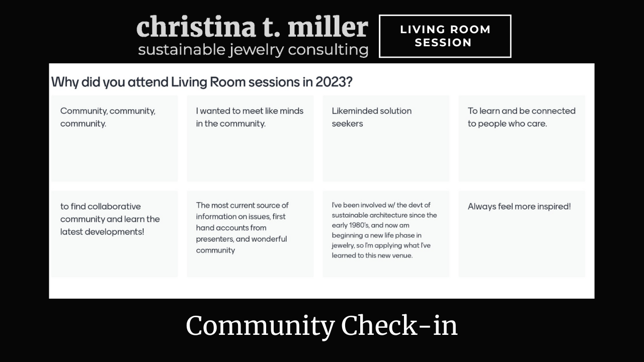 Living Room Session: Community Check-in