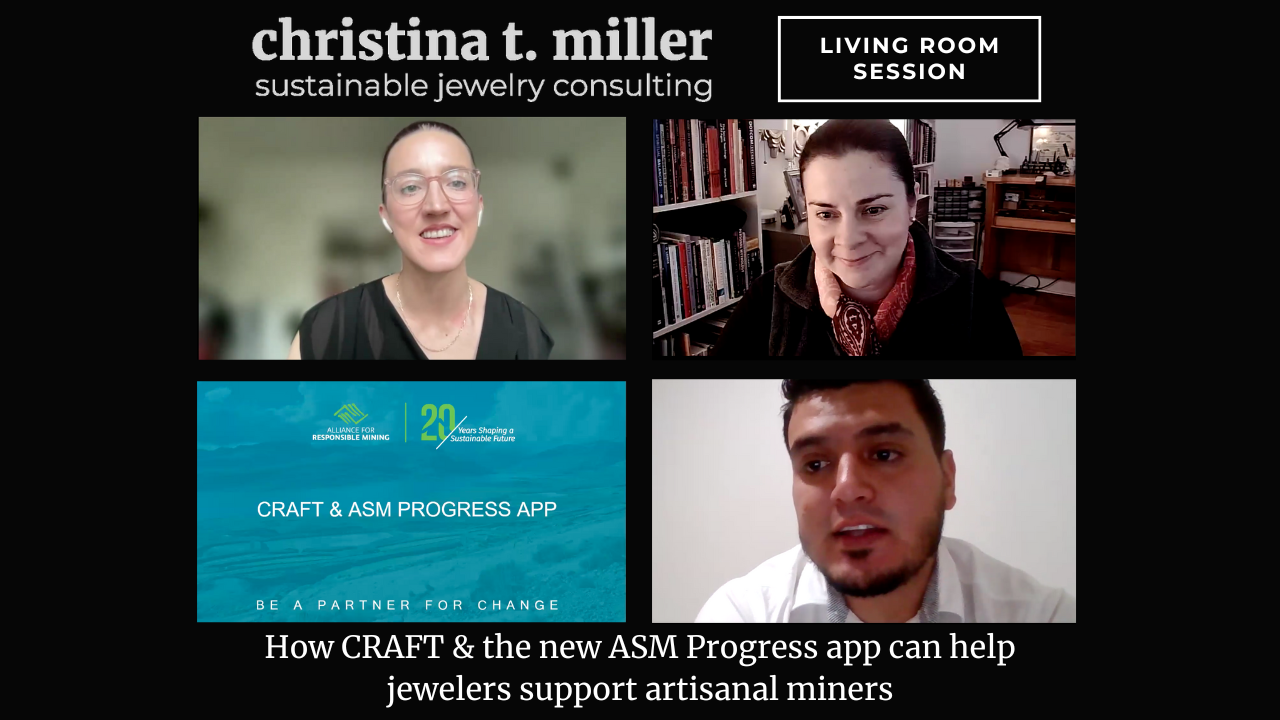 Living Room Session: How CRAFT &amp; the new ASM Progress app can help jewelers support artisanal miners