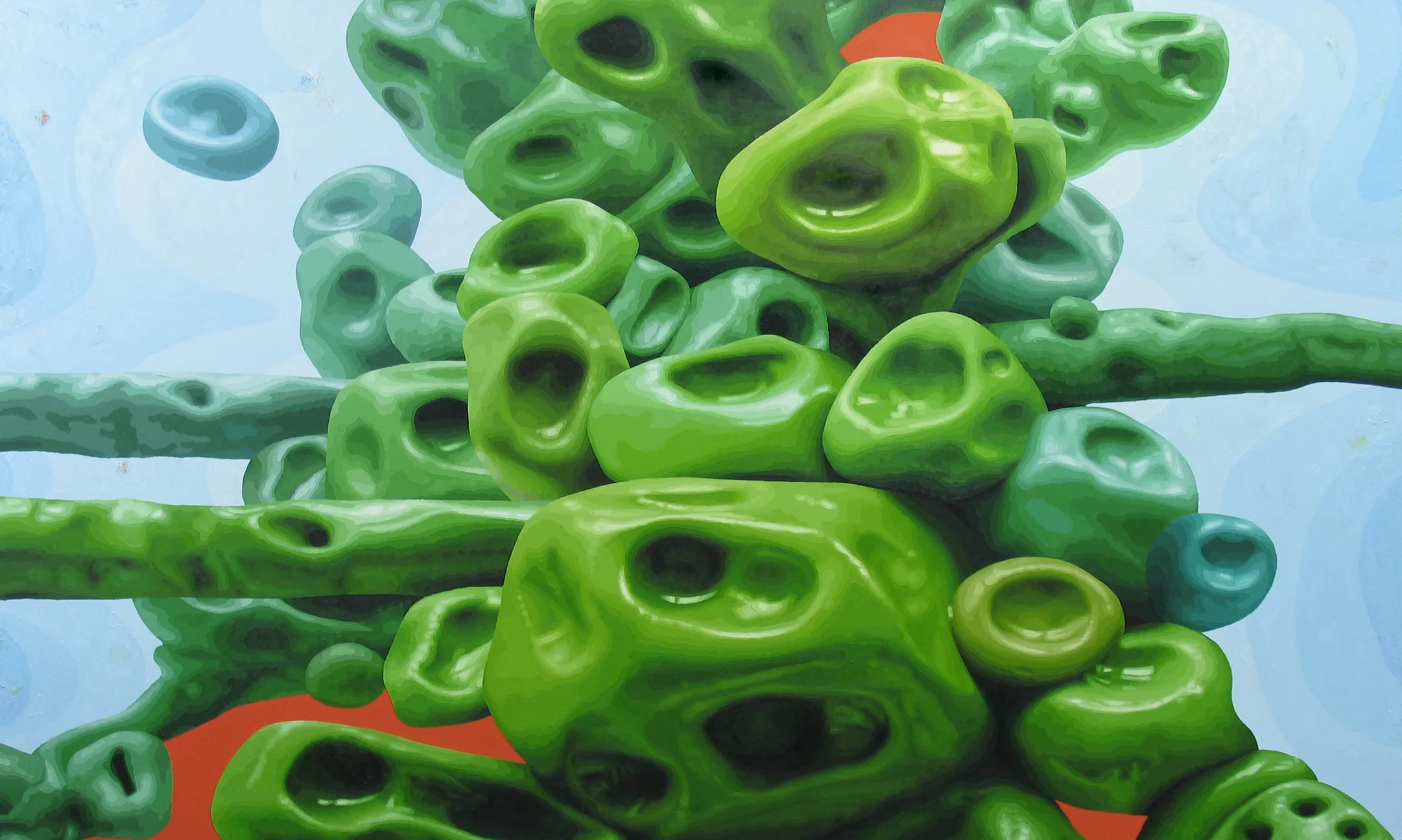 Untitled, 2007, oil on canvas, 90 x 150 inches
