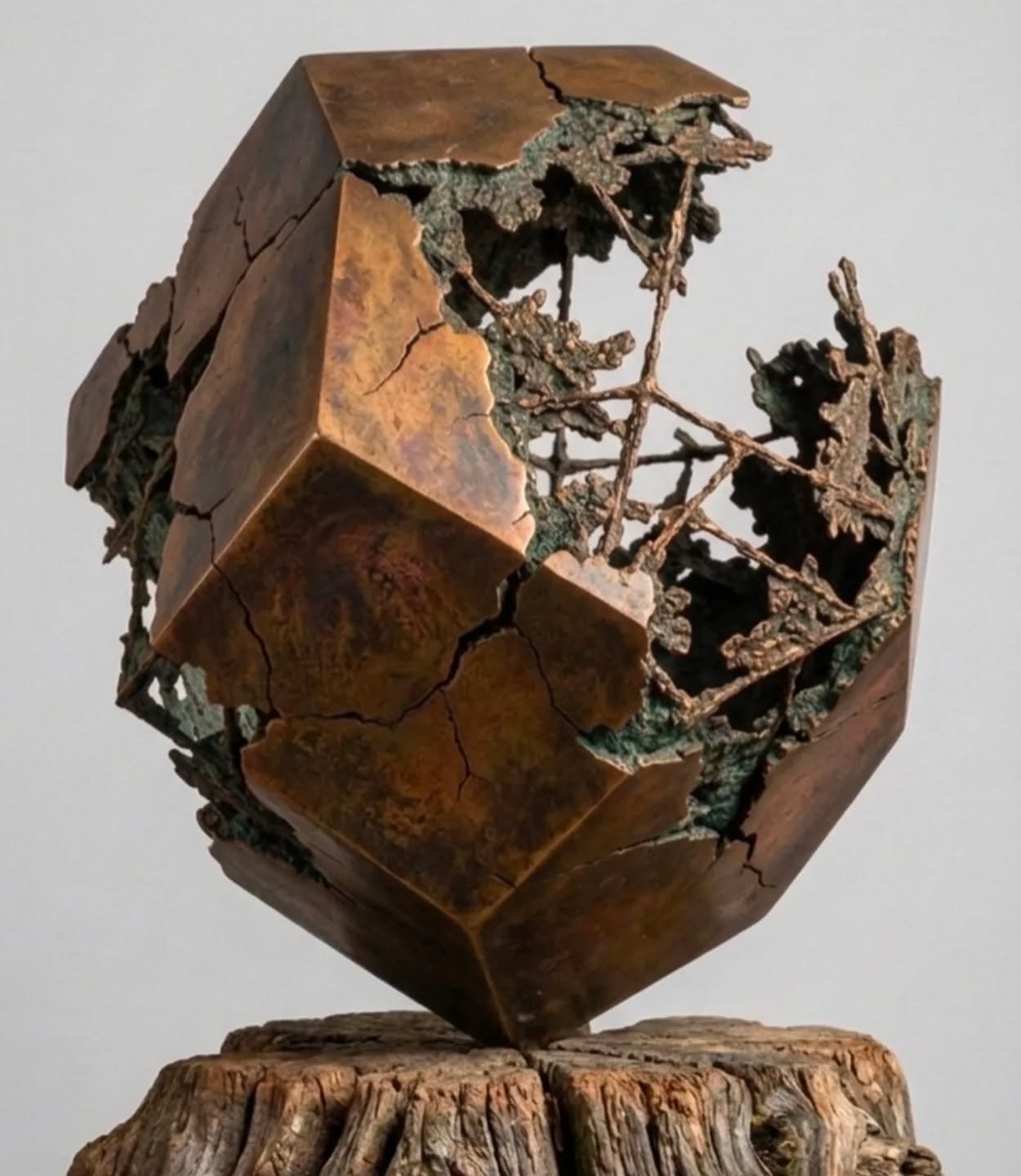 Title - Facade
Edition - Unique Work
Material - Bronze 
Finish - Copper and Iron Patina
Base - Wood
Finish - Natural 

Single-Edition Bronze : Unique sculptures, handcrafted for the interiors and exteriors of tomorrow.  Handmade in the UK and shipped