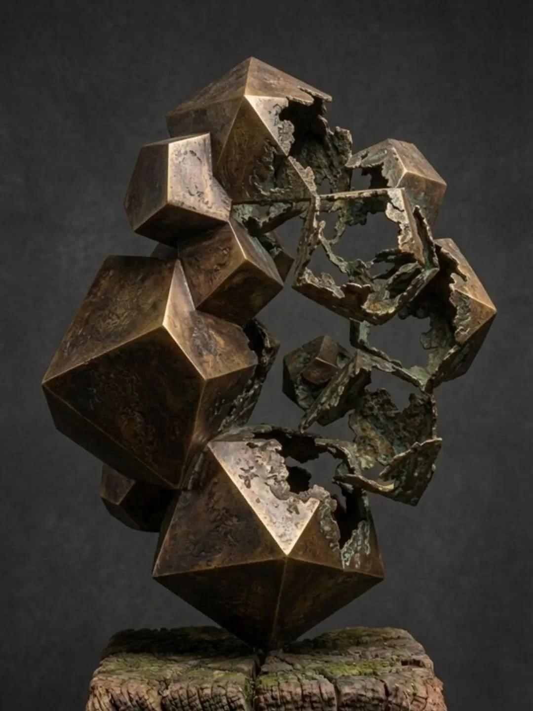 Title - Palimpsest
Edition - Unique Work
Material - Bronze 
Finish - Patina
Base - Bronze
Finish - Patina

Single-Edition Bronze : Unique sculptures, handcrafted for the interiors and exteriors of tomorrow.  Handmade in the UK and shipped worldwide.
