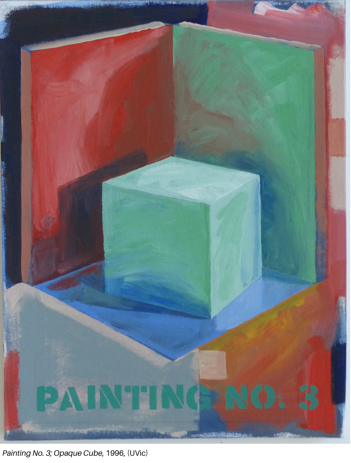 Painting No. 3; Opaque Cube