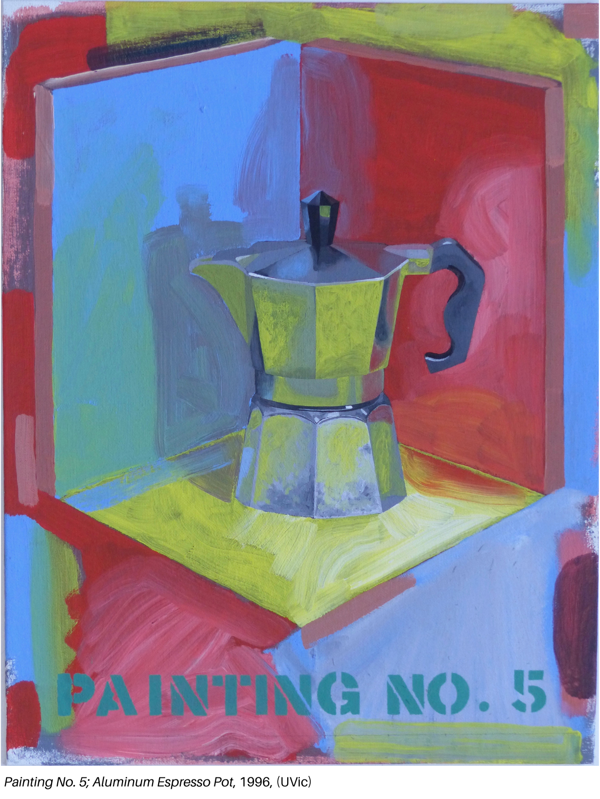 Painting No. 5; Aluminum Espresso Pot