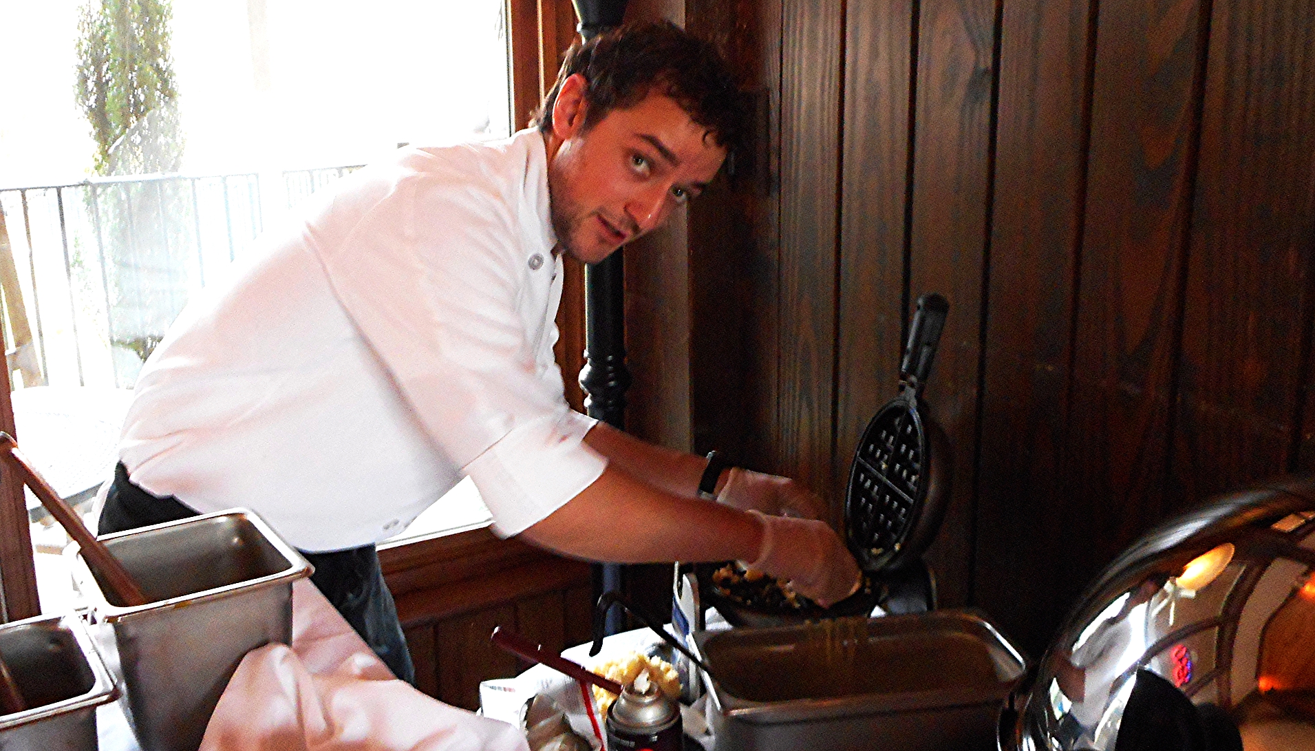 Sous Chef Matthew Moughalian shines at Sunday brunch and is rapidly becoming Chef Steve Moughalian's "right arm."