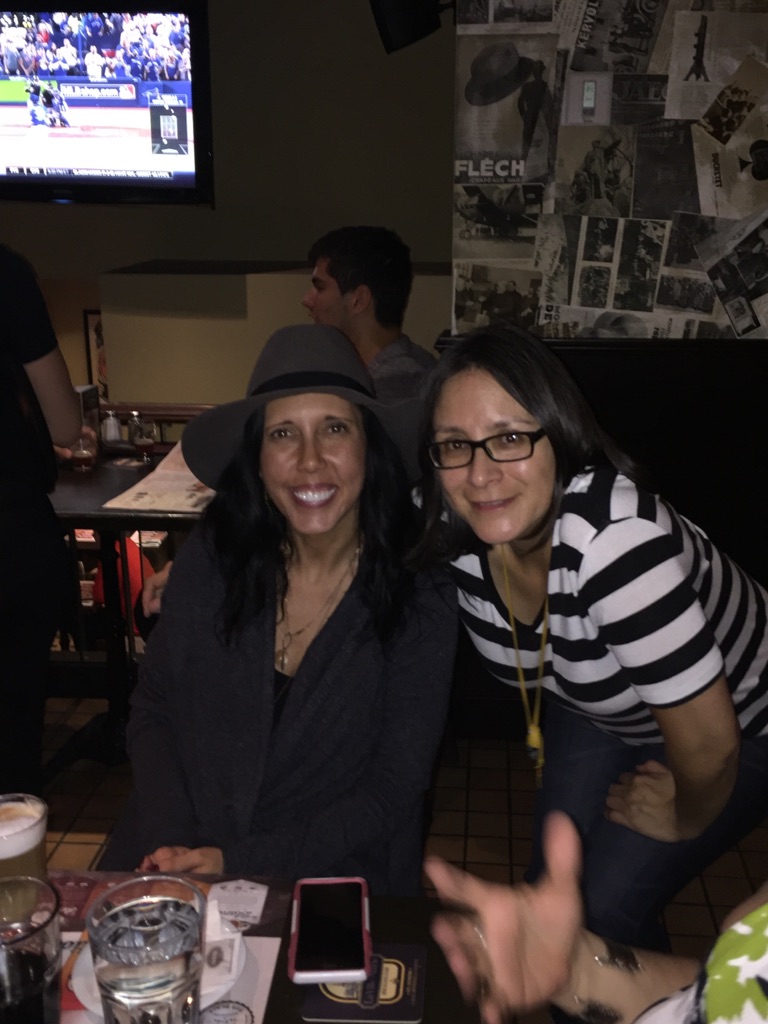 Me and the Boss/Mentor/Supervisor at the HQP networking event on Tuesday night - Les Trois Brasseurs