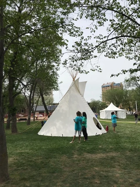Teepee on display in Victoria Park, Regina, SK. (2)
