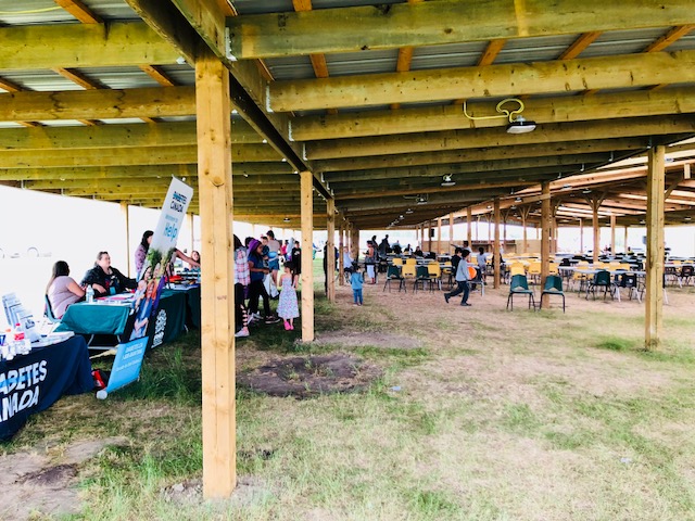 Booths and community events.