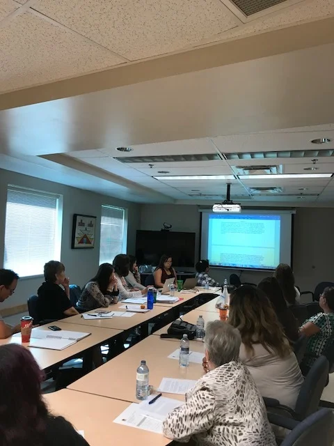 Morning Star Lodge Staff, Elders, and FHQTC Community Members review and revise CCNA article.