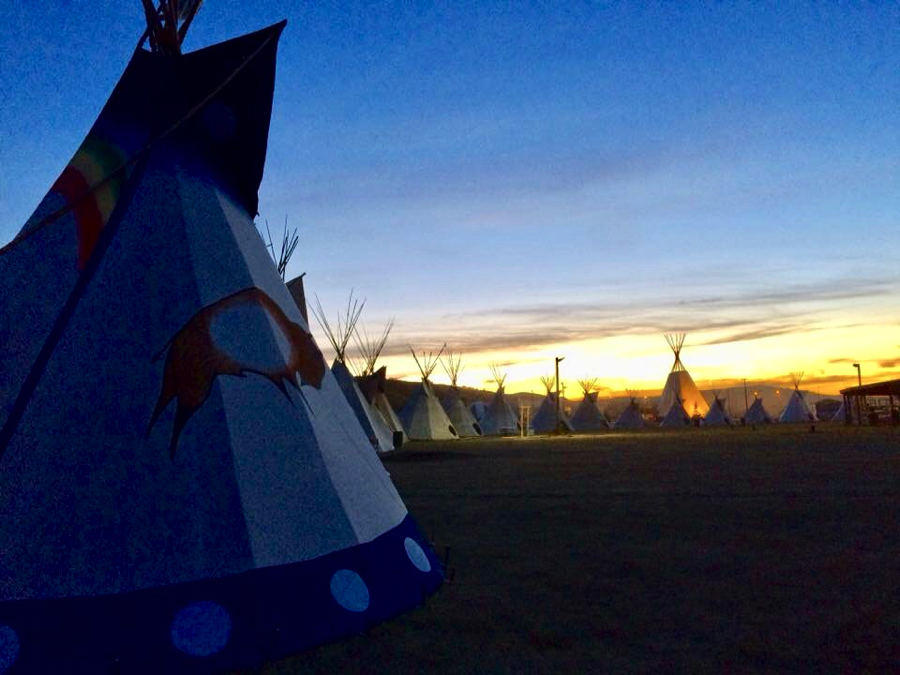 Treaty 4 Powwow grounds. Photo credit: Margaret Kisikaw Piyesis