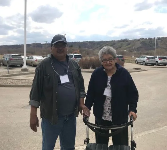Orval Spencer’s 86-year-old mother Edna suffers from dementia, but he’s noticed a change since she started using an iPad with Indigenous language apps.