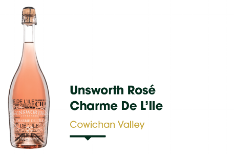 Nestled in the Cowichan Valley here on Vancouver Island, this little winery has made quite a name for themselves for producing quality wines with both classic varietals and hybrids. This limited release Charmat-method sparkling wine is made from 100% Cowichan Valley Pinot Noir. It offers festive notes of cranberry, pink grapefruit and ginger with a creamy body. Perfect for Christmas dinner! $27.99 - 750 ml