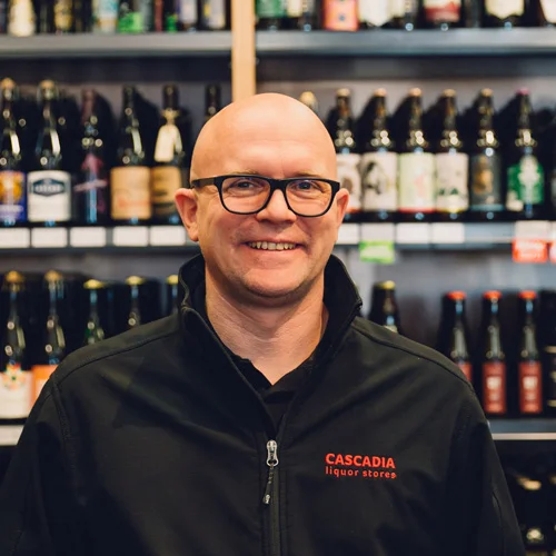 JAY JORDAN GM, QUADRA WSET LEVEL 2 / CICERONE CERTIFIED BEER SERVER Jay and his team are excited about creating an amazing new shopping experience at Quadra Village in Victoria. Jay has extensive experience in hospitality and bartending. Like any good bartender, Jay is happy to chat and help you find the right ingredients for your next event. Tip - ask him to help pick out a great bottle of bourbon. Email: j jordan@cascadialiquor.com