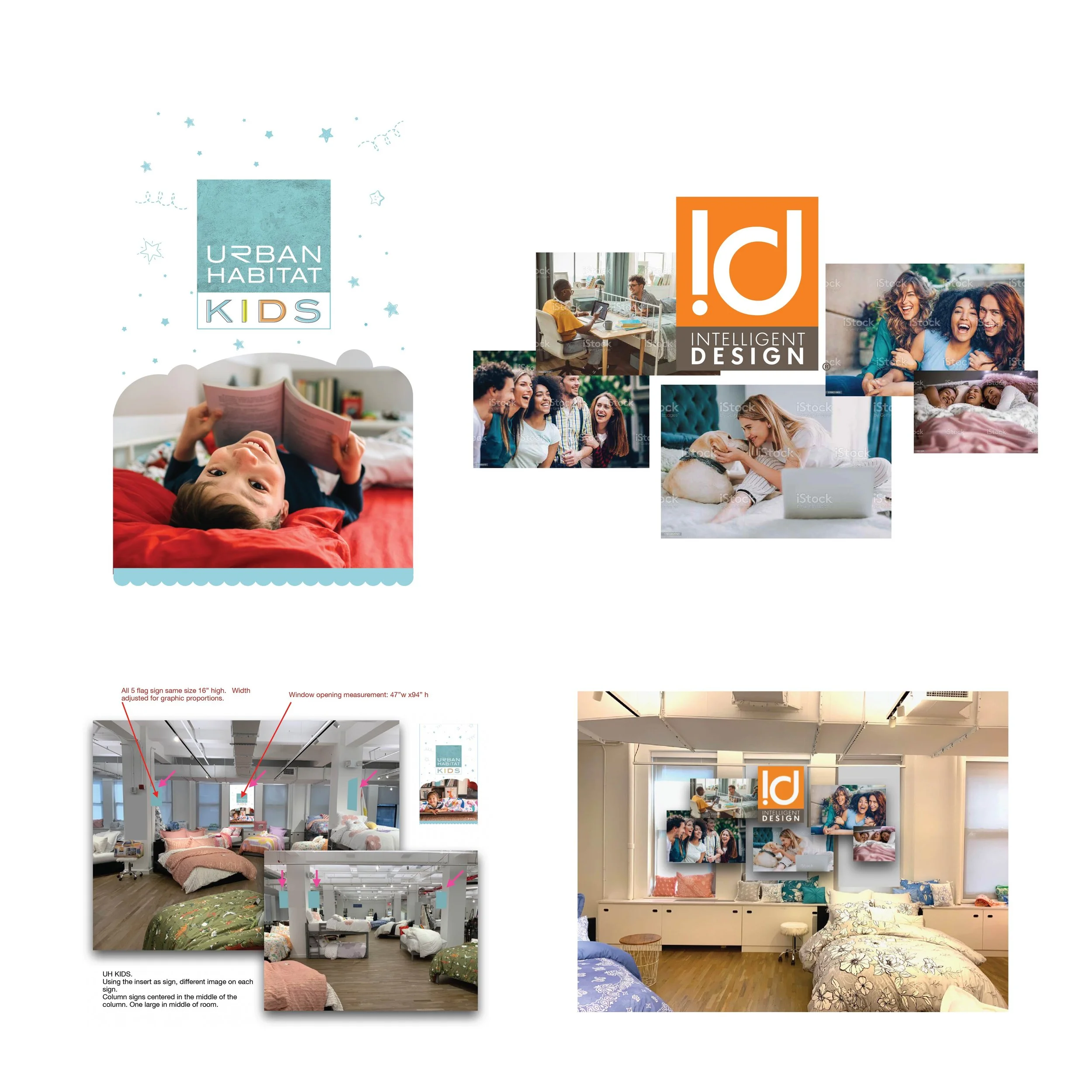  Brand signages for fashion market weeks. 