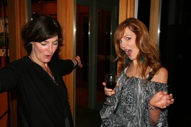 Liz and Victoria looking rad!