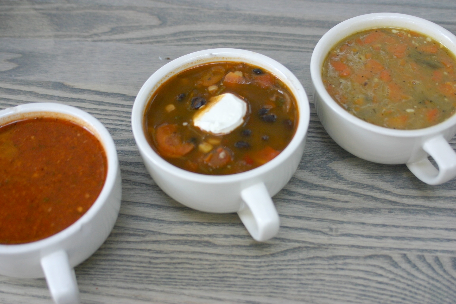 Country Tomato, Spicy Black Bean & Vegetable Split Pea Soups