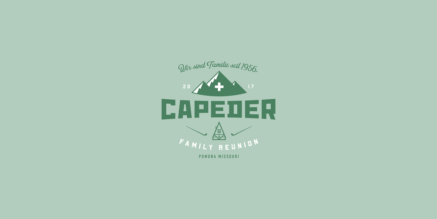 Also, a family reunion illustration, this particular design was built for my own family. Wir kommen aus Switzerland!