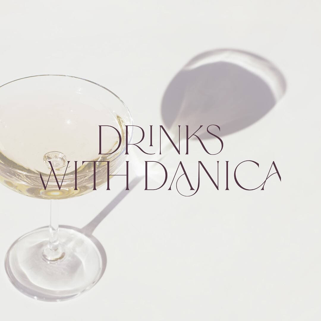 Dreamy branding for our fave cocktail QUEEN, @drinkswithdanica!!! 🥂 #trekyourmarket #branding