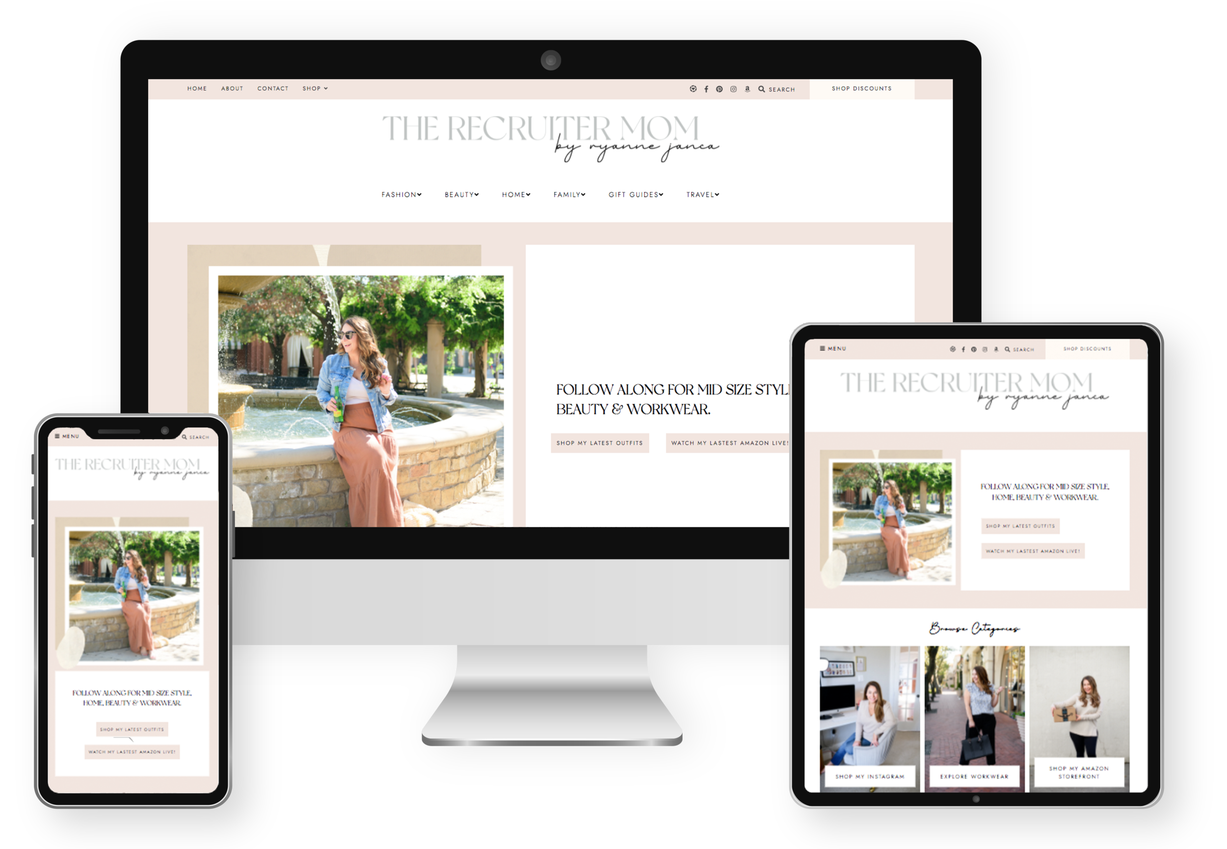The Recruiter Mom Launch! — Customizable Squarespace, Shopify, & WordPress  Site Design for Bloggers and Influencers