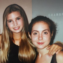 Me and Ivanka at summer camp, 1996.