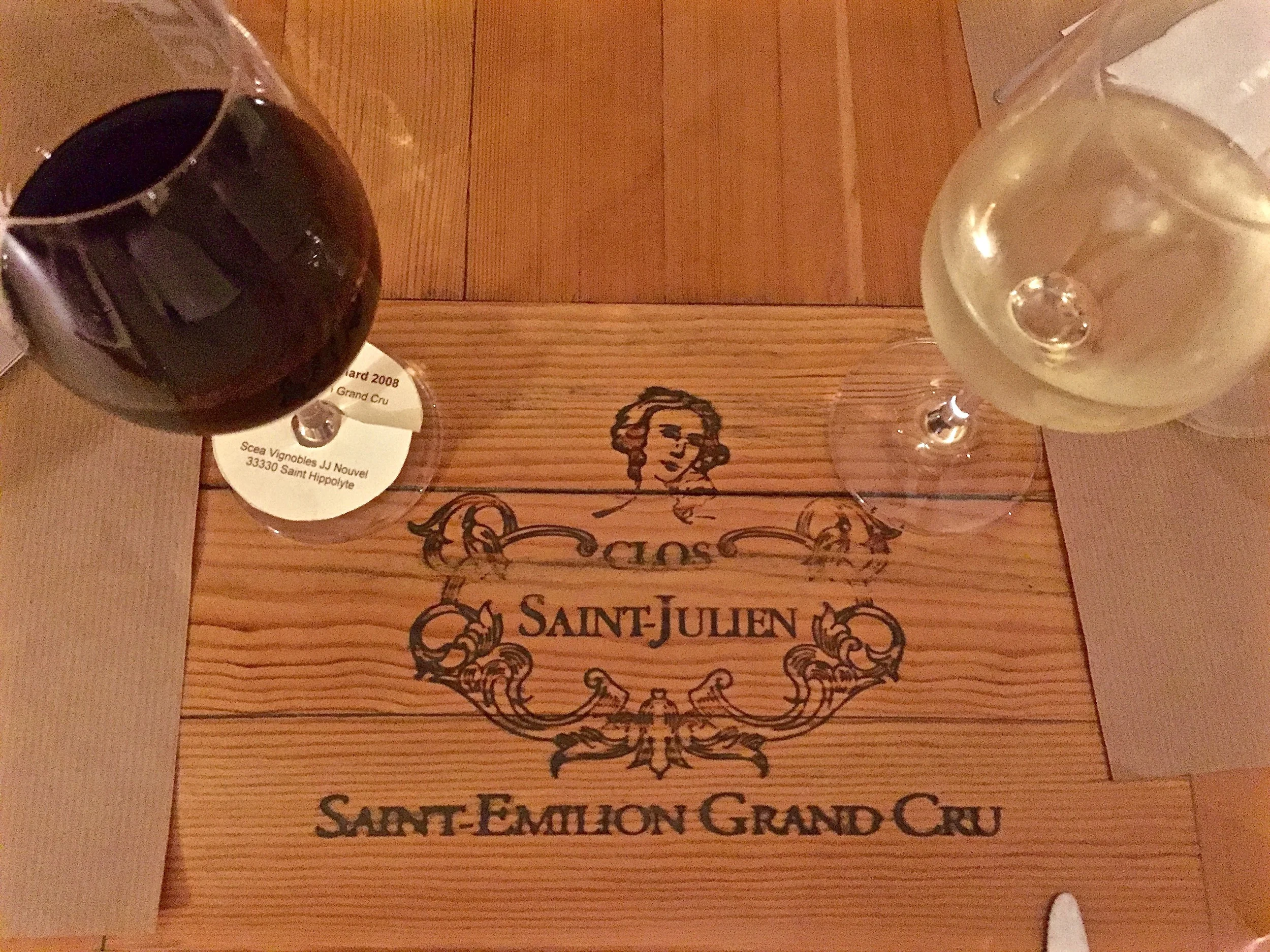 Enjoying some wine at Chai Pascal.
