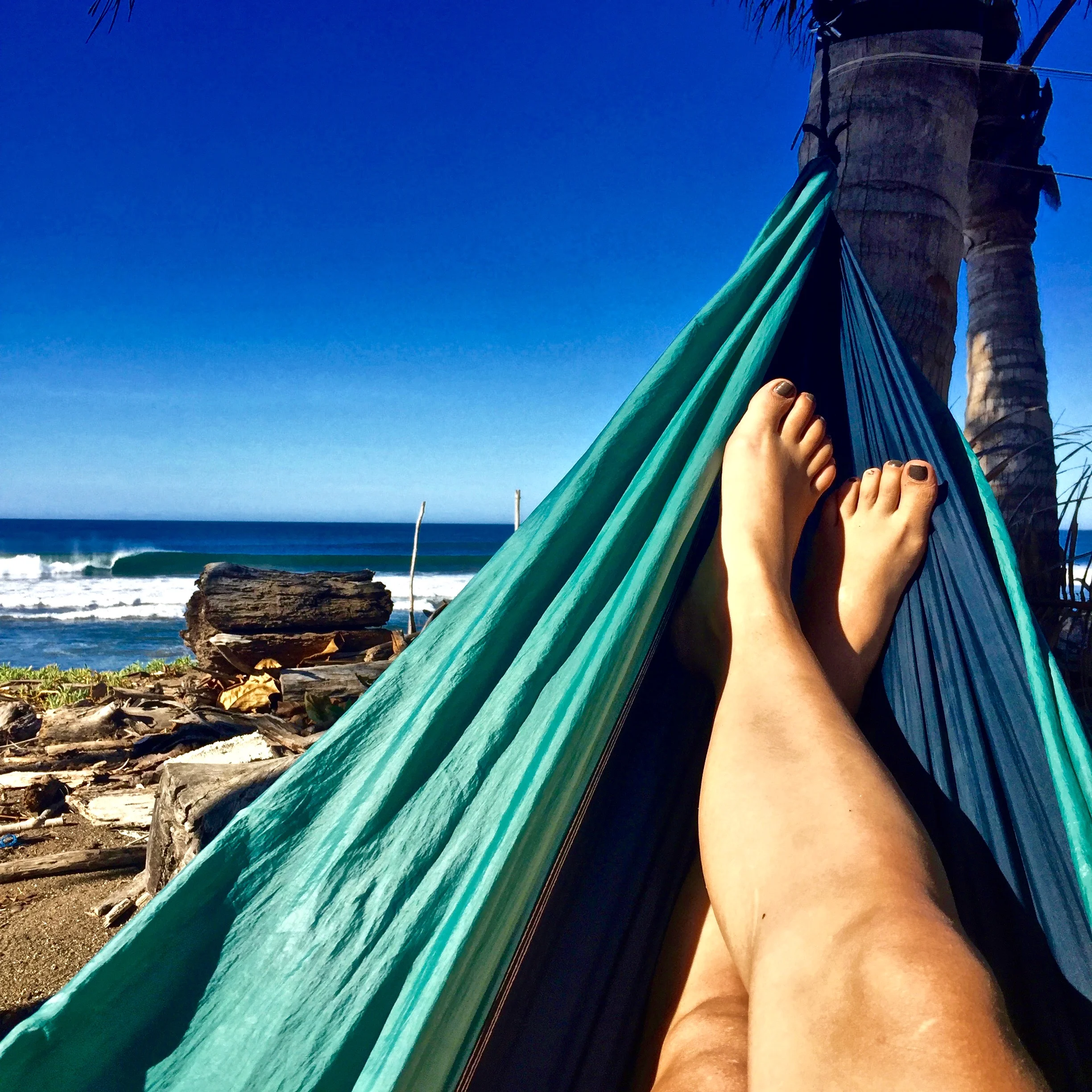I placed my hammock right near our cabinas and it had a good amount of shade in the afternoon, perfect for napping and reading.