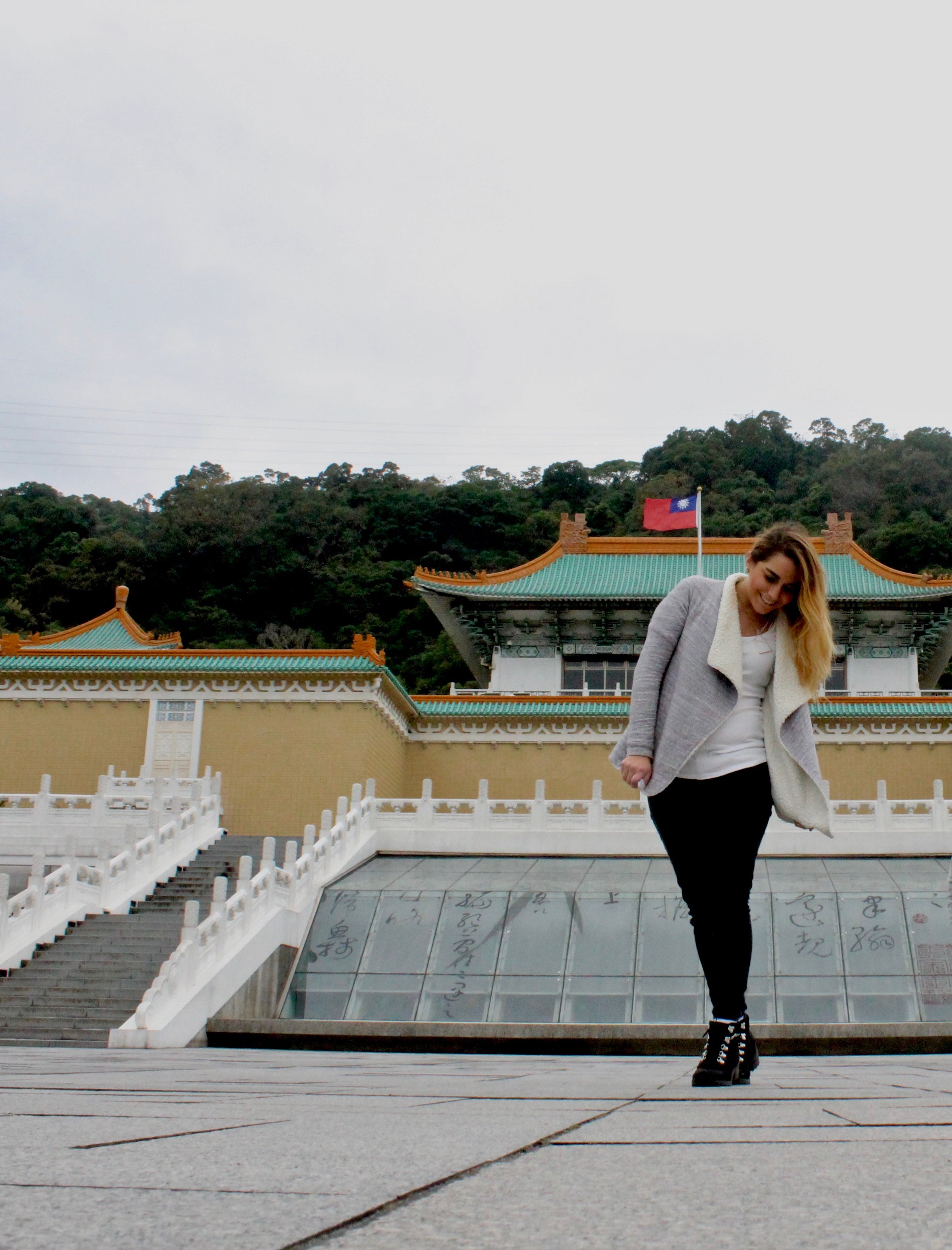 In front of the National palace.
