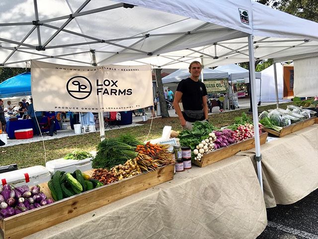 Justin and Allie are up in Gardens for the green market. Stop by for a deal on arugula! We have plenty.